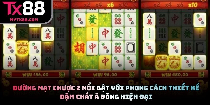 Đường mạt chược 2 nổi bật với phong cách thiết kế đậm chất Á Đông hiện đại