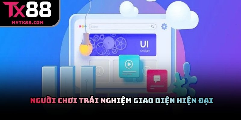 Người chơi trải nghiệm giao diện trực tuyến hiện đại trên TX88