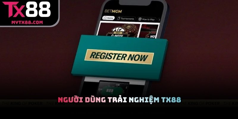 Người dùng trải nghiệm TX88 trên điện thoại và máy tính