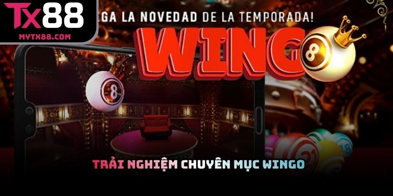 Người chơi trải nghiệm chuyên mục Wingo trên TX88