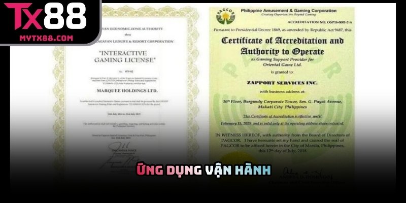 Ứng dụng TX88 vận hành linh hoạt trên điện thoại